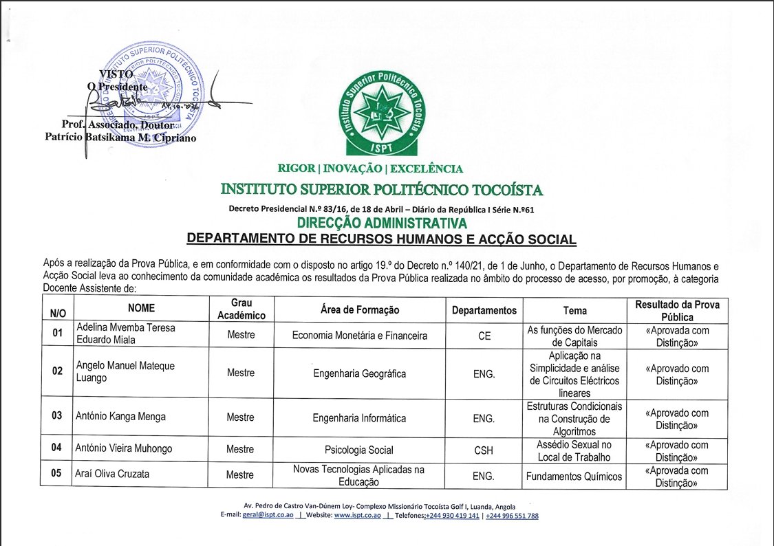 Resultados da Prova Pública 2026